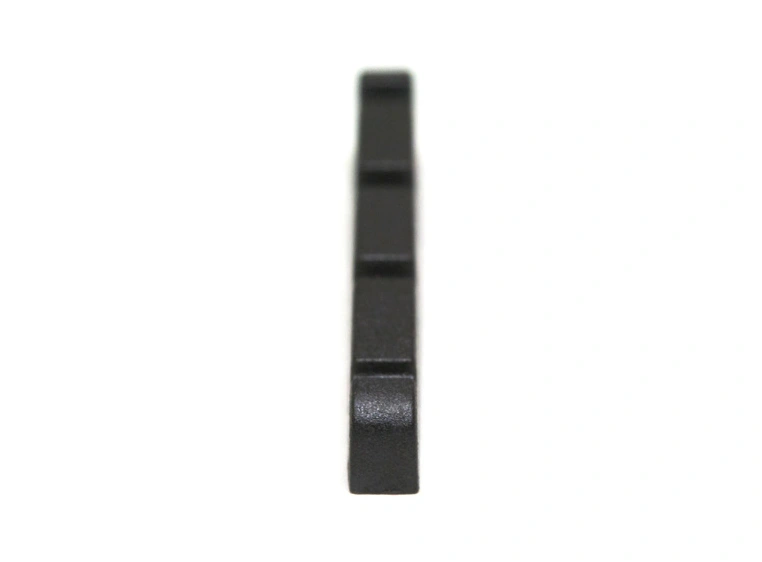 Graph Tech PT-1205-00 Black TUSQ XL Slotted Bass Nut, 4-Str (42 mm), Flat 