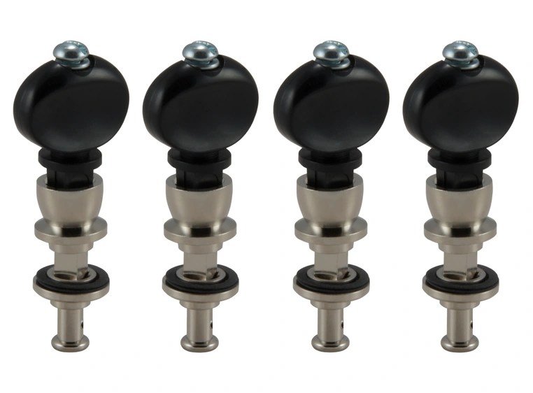 Grover 88B Champion Baritone Ukulele or Tenor Guitar Pegs w/Black Button 4pk 