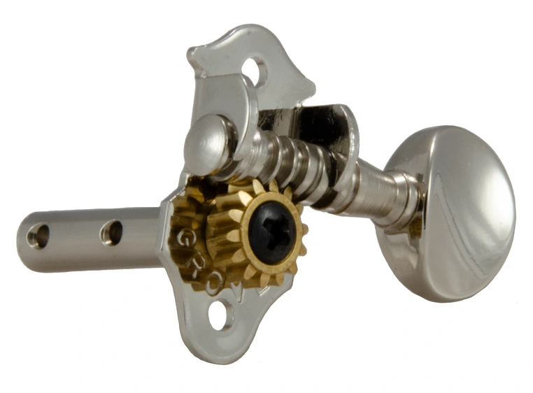 Grover H98N Sta-Tite Horizontal Guitar Machine Heads, 3+3 - Nickel 