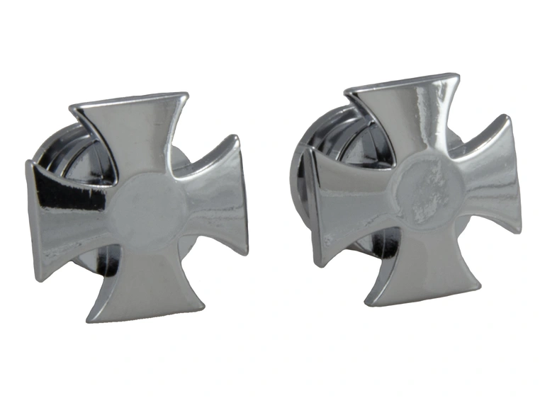 Grover S 640C - Artist Strap Buttons Iron Cross - Chrome 