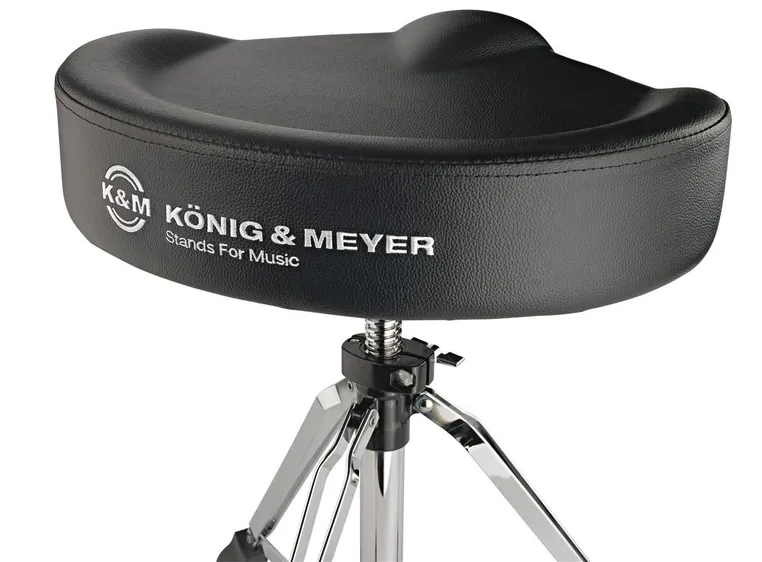 K&M 14038 Spindle Drummers Throne sort skinn 