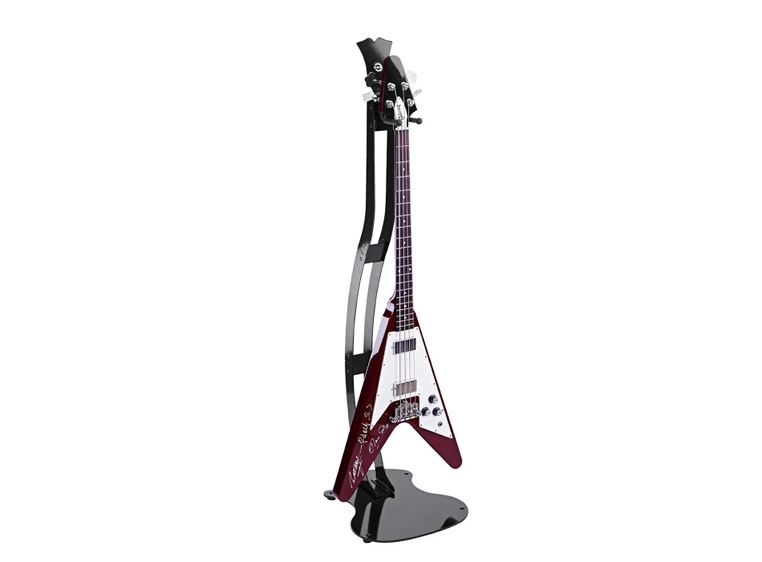 K&M 17640 Guitar Station L black high-gloss 