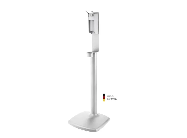 K&M 80358 Desinfeksjonsmiddelstativ Søyle, Inkludert dispenser, Hvit 