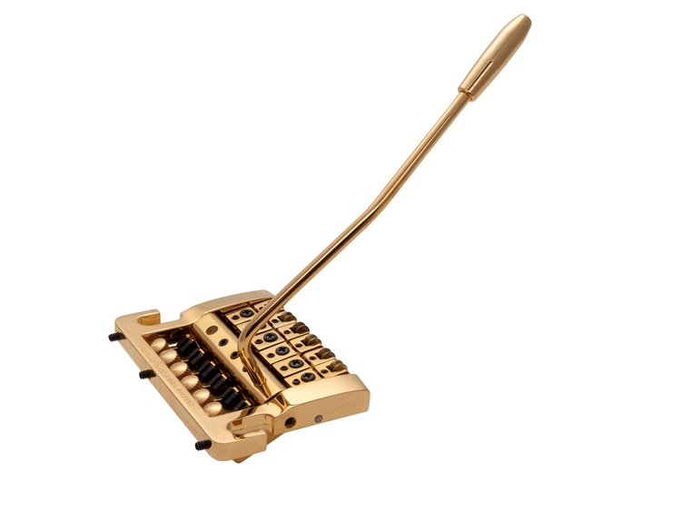 Kahler 2210 - Stud Mount Guitar Tremolo (Aluminum Cam / Brass Saddles) - Gold 