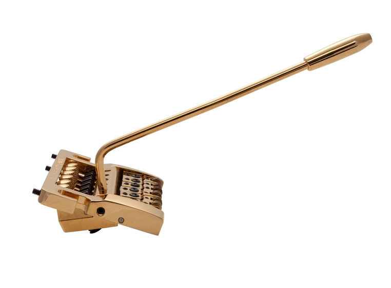 Kahler 2210 - Stud Mount Guitar Tremolo (Aluminum Cam / Brass Saddles) - Gold 