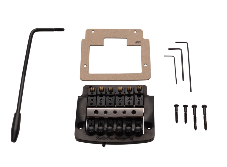 Kahler 2310 - Flat Mount Guitar Tremolo (Aluminum Cam / Brass Saddles) - Black 