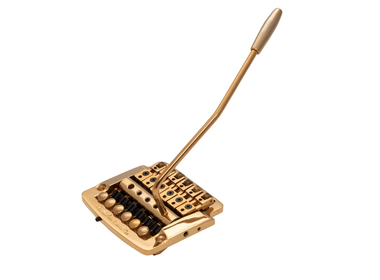 Kahler 2320 - Flat Mount Guitar Tremolo (Brass Cam / Brass Saddles) - Gold 