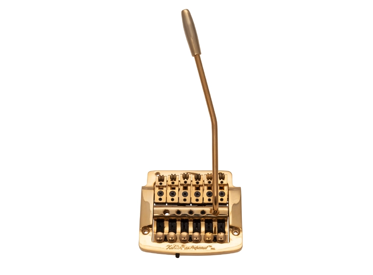 Kahler 2320 - Flat Mount Guitar Tremolo (Brass Cam / Brass Saddles) - Gold 