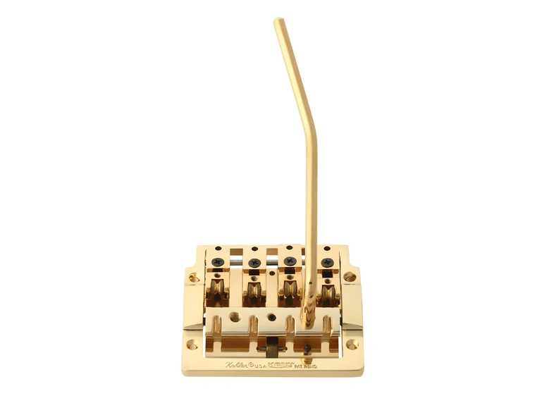 Kahler 7410 - Hybrid 4-String Bass Tremolo with Rearward Saddles - Gold 