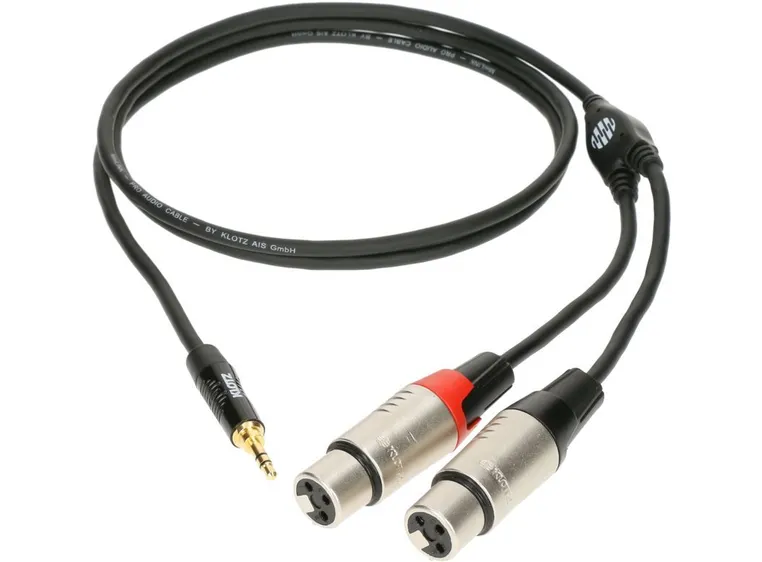 Klotz KY8 MiniLink Pro y-cable Minijack - 2 x XLR-F 3m 