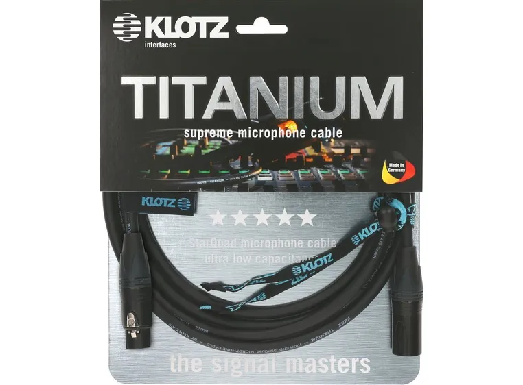 Klotz TI-M TITANIUM supreme StarQuad mic cable 3m 