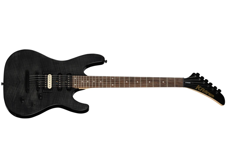 Kramer Striker Figured HSS Stoptail Transparent Black 