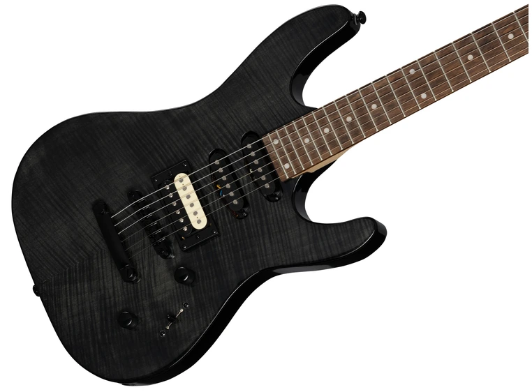 Kramer Striker Figured HSS Stoptail Transparent Black 