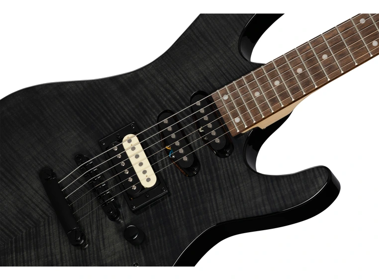 Kramer Striker Figured HSS Stoptail Transparent Black 