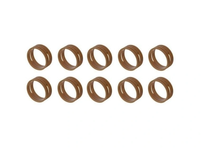 Neutrik brun ring XX-plugg Pose med 10 stk 