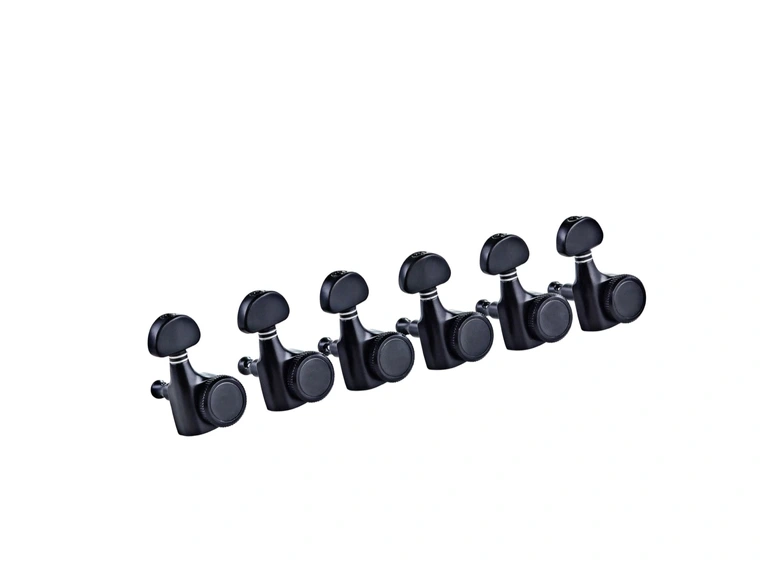 Ortega OTMLOCK33-GB Mekanikk Elgitar Locking, 3+3, Black 