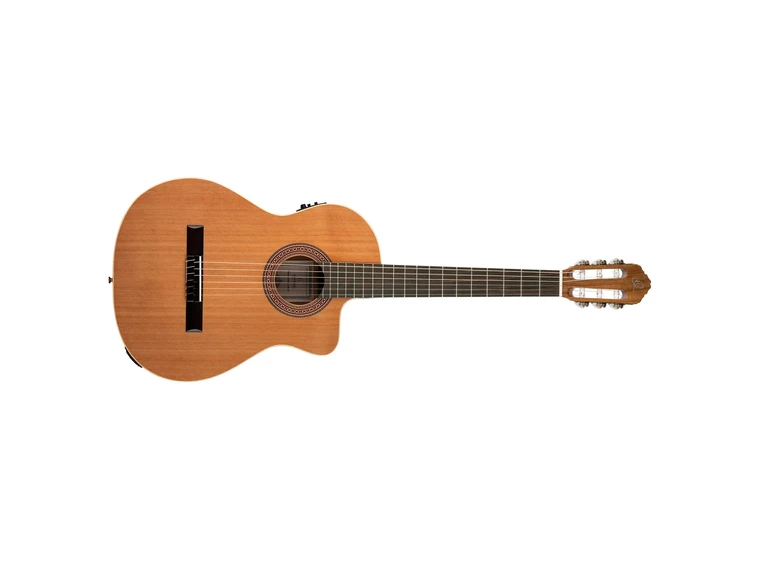 Ortega RCE180G Klassisk gitar 4/4 Størrelse m.pickup, bag 