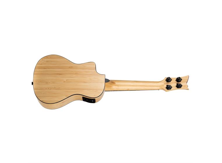 Ortega RUNAB-CC Concert ukulele Med mik. og bag, Natural Solid Bamboo