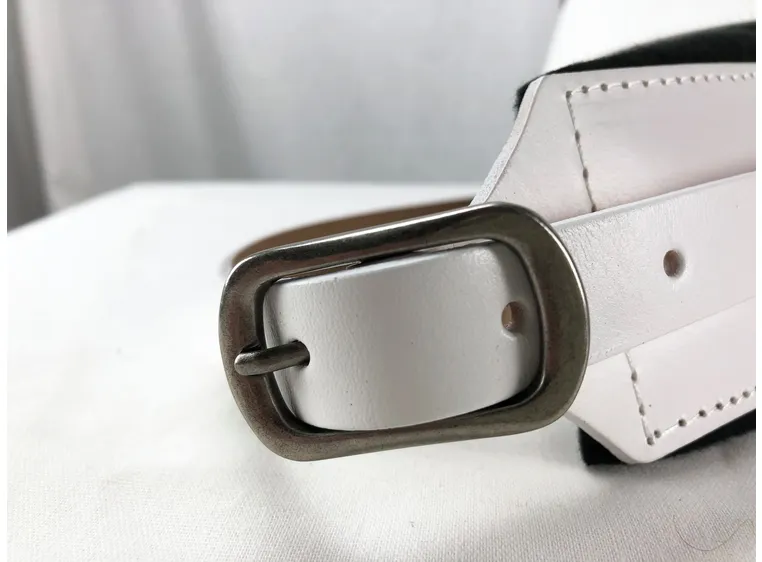 Profile FPB04 Guitar Strap White Pro Italian Leather 