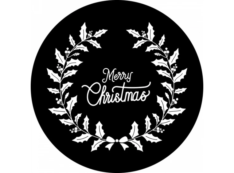 Prolights Gobo xmas Mist Greetings 1 F size, Black and white 
