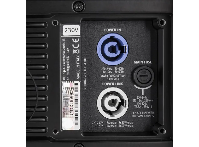 RCF HDL 6-A W Aktiv 2-veis Line Array Modul 2x6,5" + 1" Hvit 