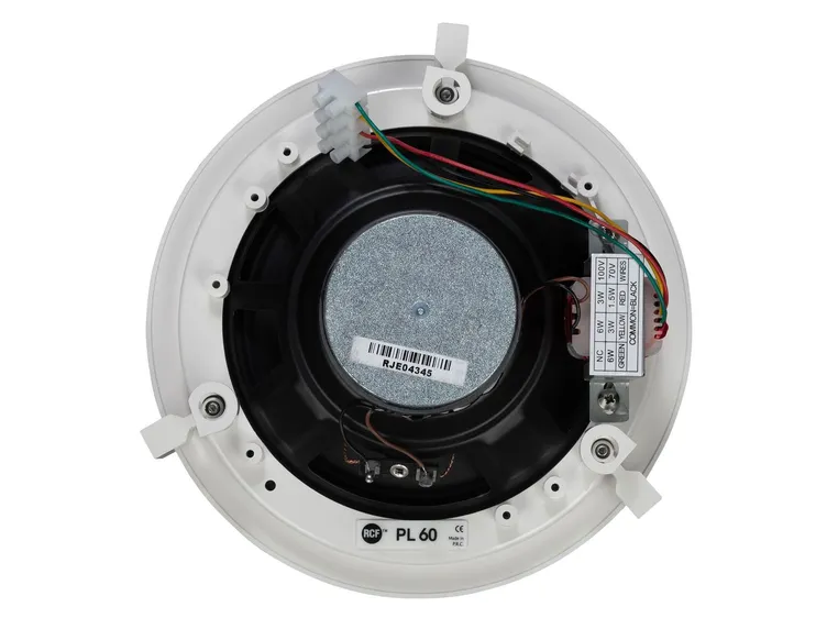 RCF PL 60 6" twin-cone flush mounting Ceiling speaker, white, 6W 
