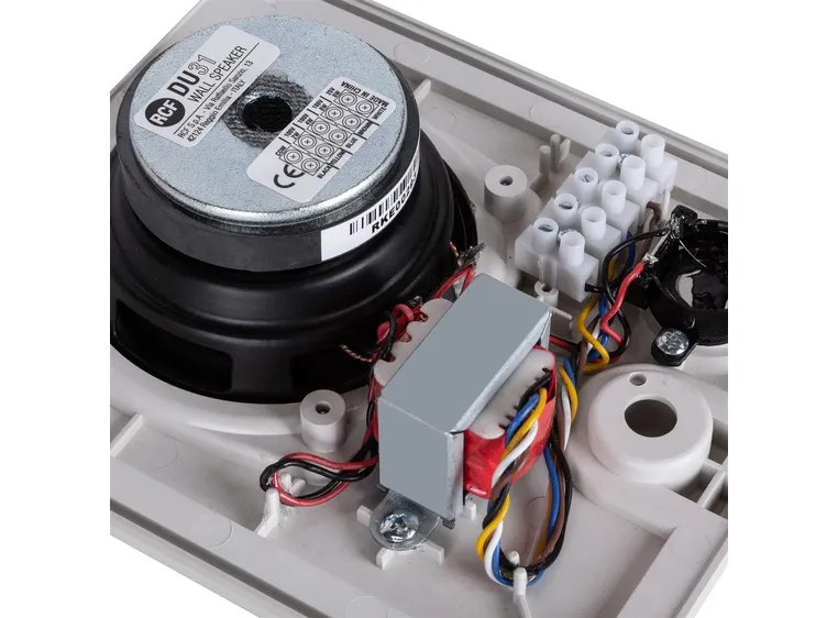 RCF RCF-DU-31 2-veis in-wall 6W 100V, hvit 