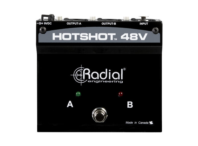Radial HotShot 48V Cond. Mic Switcher For use with dynamic or condensator mic