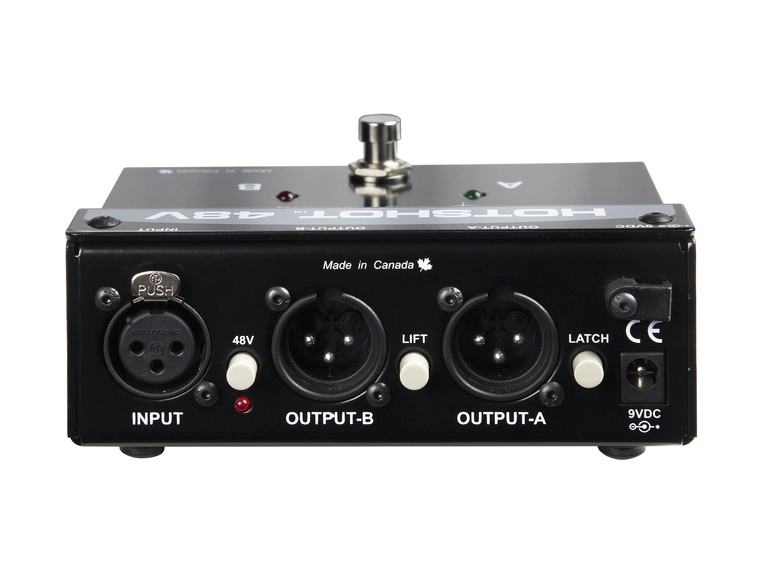 Radial HotShot 48V Cond. Mic Switcher For use with dynamic or condensator mic 