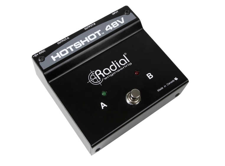 Radial HotShot 48V Kond. Mikrofonbryter For dynamisk eller kondensatormikrofon 