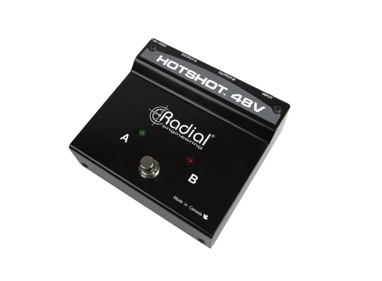 Radial HotShot 48V Kond. Mikrofonbryter For dynamisk eller kondensatormikrofon 