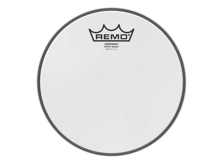 Remo BE-0808-WS- Emperor White Suede Drumhead, 8"