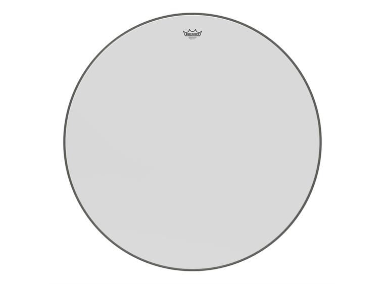 Remo BR-1234-00- Ambassador Smooth White Bass Drumhead, 34"
