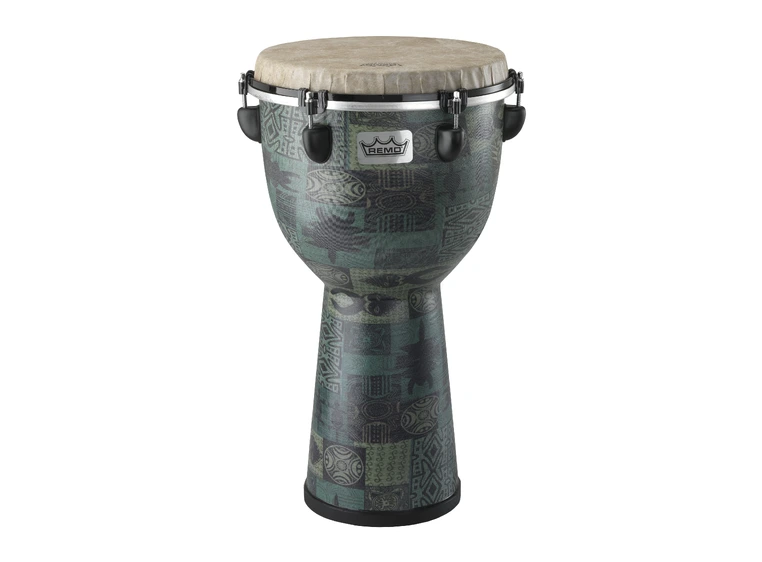 Remo DJ-6112-32- Apex Djembe Drum Green Kinte, 12" 