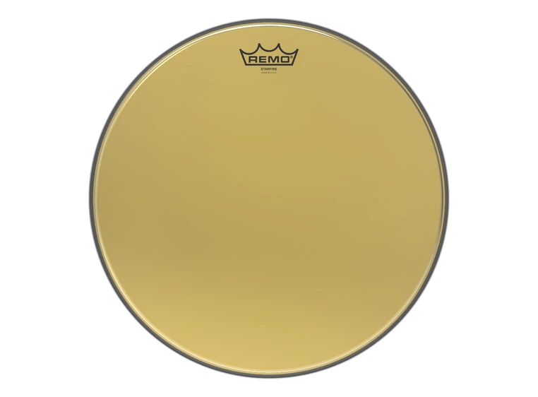 Remo GD-0015-00- Ambassador Starfire Drumhead - Gold, 15" 
