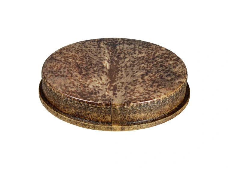 Remo MO-2514-SN-0014 Mondo Skyndeep Djembeskinn Goat Stripe Brown, 14" 