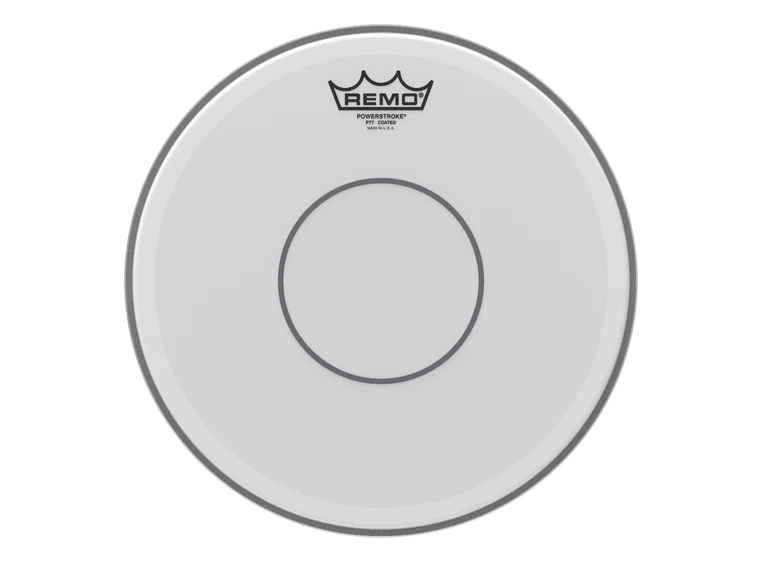 Remo P7-0112-C2- Powerstroke 77 Coated Clear Dot Snare Drumhead 12" 