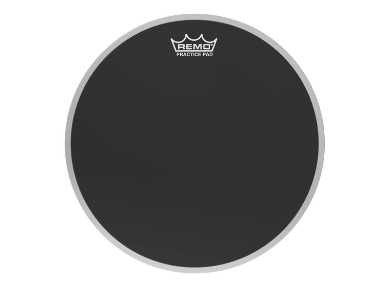 Remo PH-0108-ES- Practice Pad Drumhead Ambassador, Ebony, 8" 