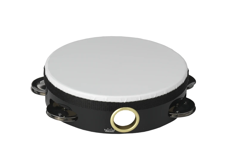 Remo TA-5106-ML- Economy Tambourine Quadura Black, 6 