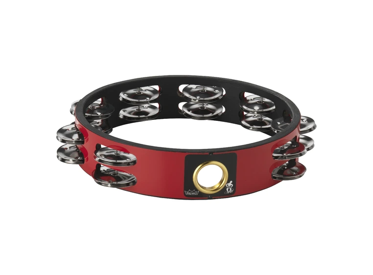 Remo TA-6208-52- Headless Tambourine Quadura Deep Red, 8" 