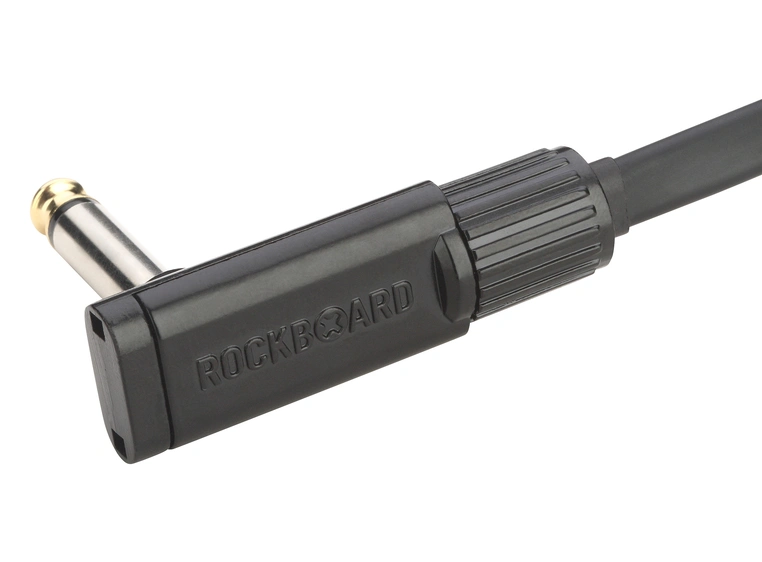 RockBoard Flat Patch Cable, 30 cm Black Coiled Series 