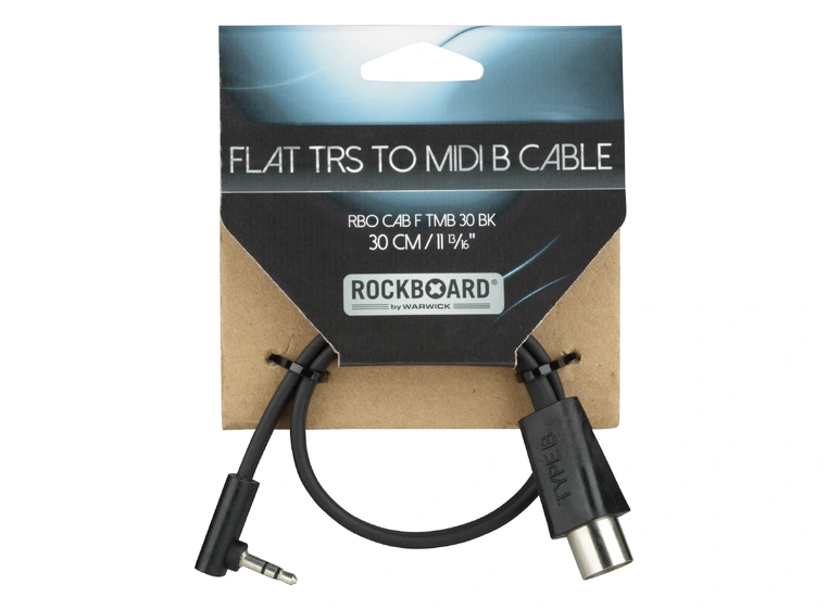 RockBoard Flat TRS to MIDI Cable, 30 cm TRS-MIDI Type B 