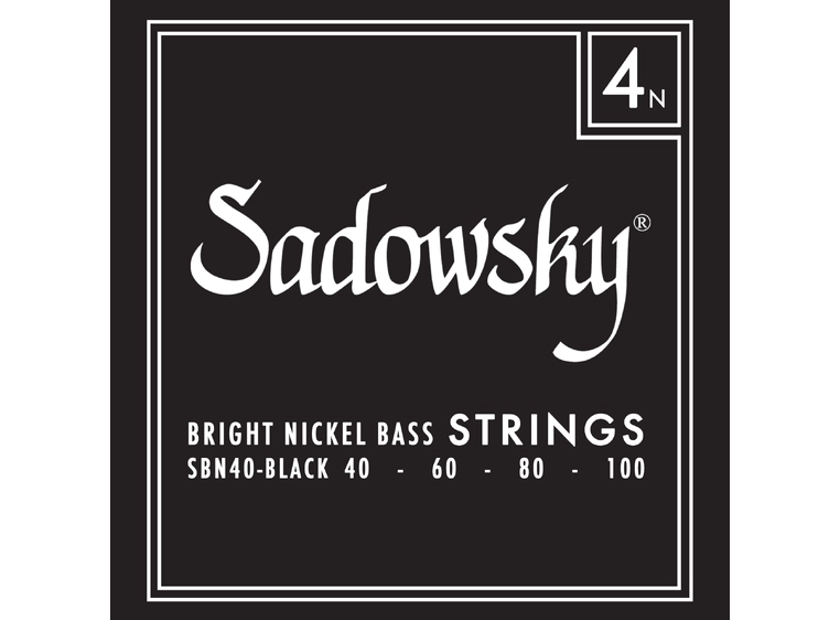 Sadowsky Black Label Bass String Set (040-100) Nickel - 4-String 