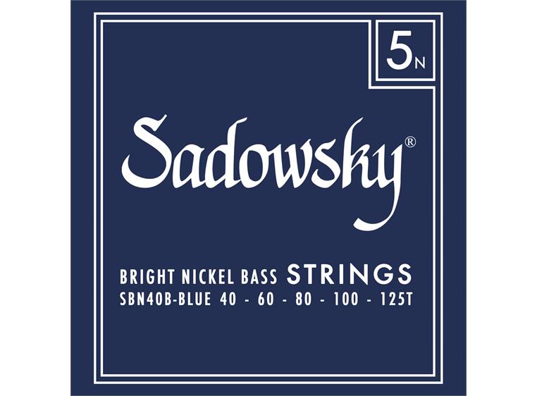 Sadowsky Blue Label Bass String Set (040-125) Nickel, Taperwound - 5-String
