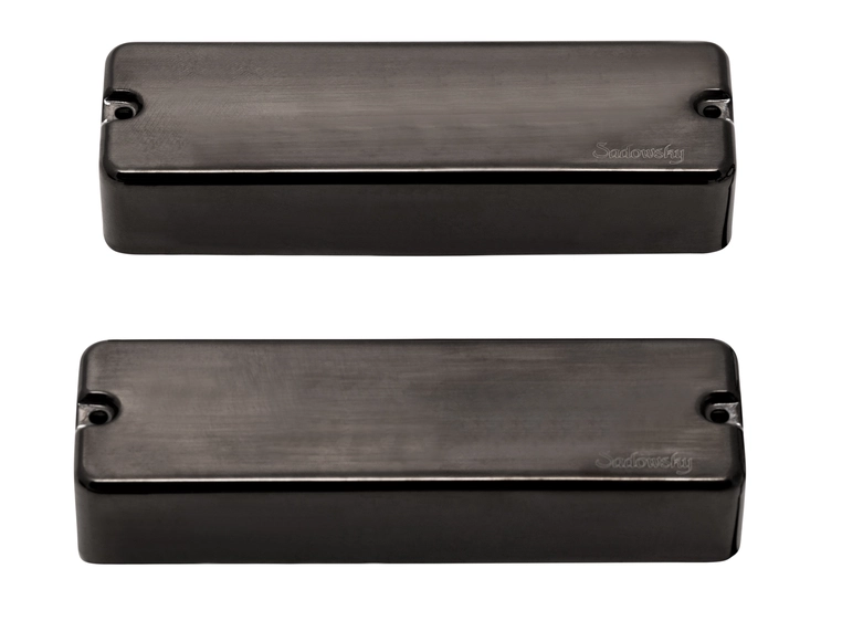 Sadowsky Soapbar Humbucker Bass Pickup Set,DualCoil,Brus.BlackChr.Cov.,4Str/B+N 