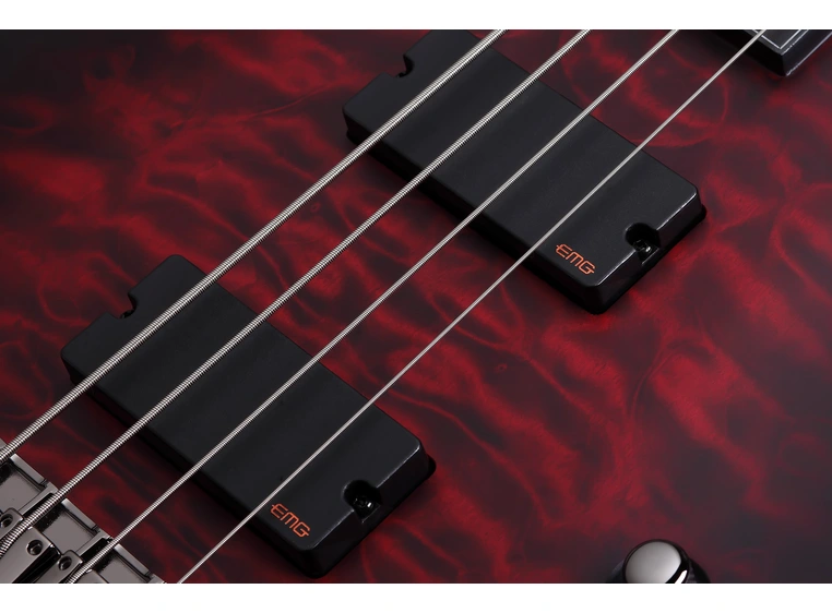 Schecter Hellraiser Extreme-4 Crimson Red Burst Satin (CRBS) 