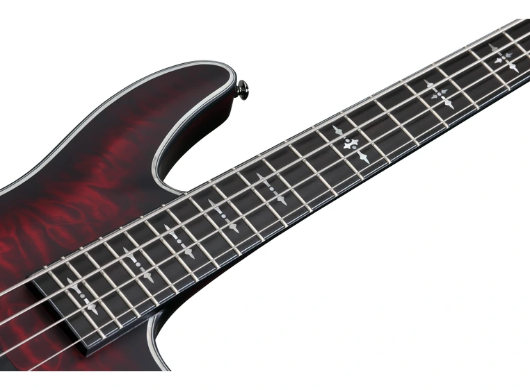 Schecter Hellraiser Extreme-4 Crimson Red Burst Satin (CRBS) 