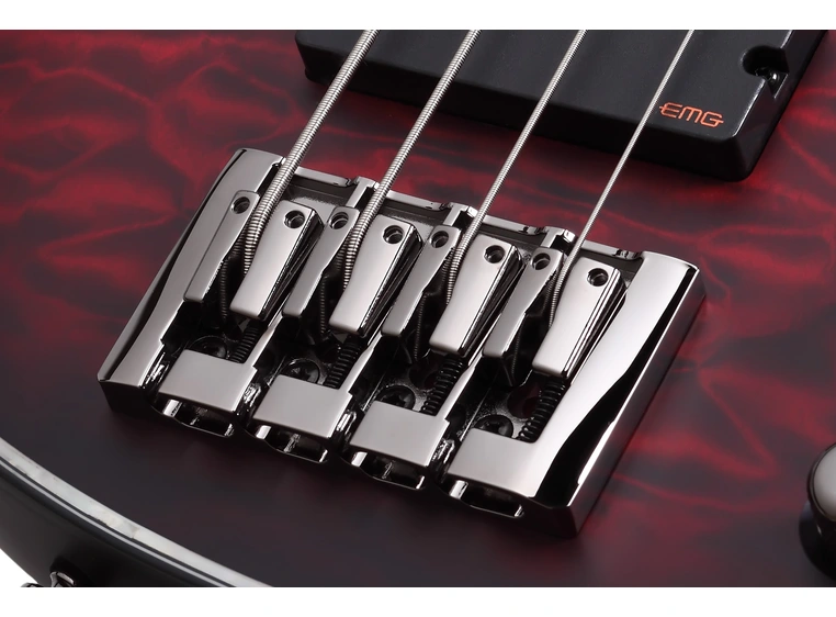 Schecter Hellraiser Extreme-4 Crimson Red Burst Satin (CRBS) 