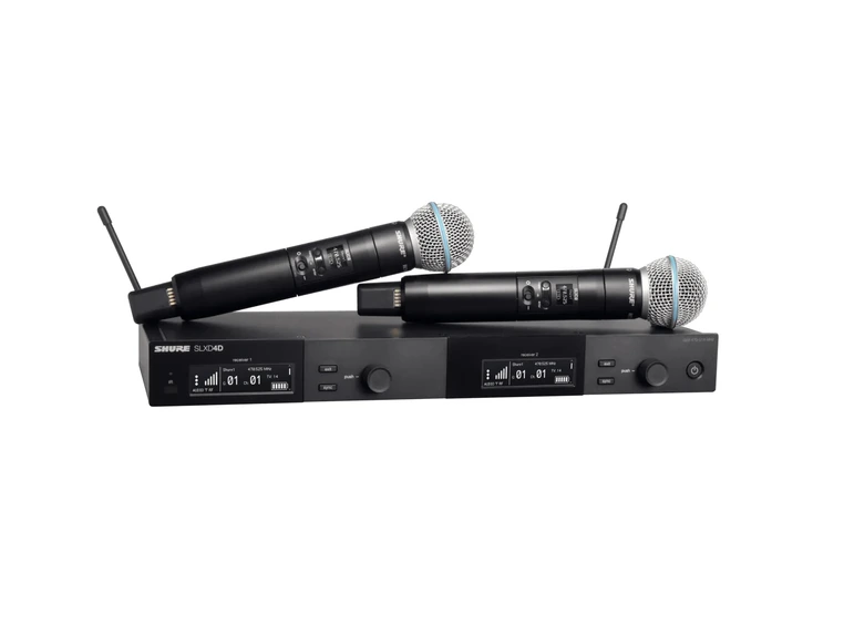 Shure SLXD DUAL System med BETA58A S50 (823-832/863-865MHz) 
