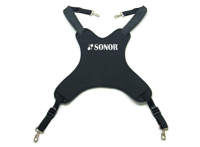 Sonor PG 6561 S-M Bærestropp Power Strap, black, BassDrum, size S - M